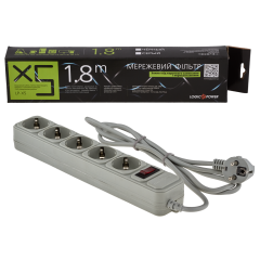 Сетевой фильтр LP-X5, 1.8 м Grey