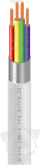 Сигнальний кабель CCA екранований 4x7/0.22 бухта 100м