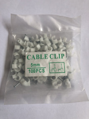 Кабельная клипса круглая 5мм (100шт)