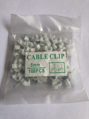 Кабельна клiпса кругла 5мм (100шт)