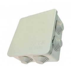 Коробка розподільча з кришкою 100х100х50 мм для труб 1 шт