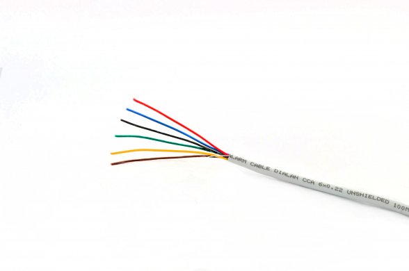 Сигнальный кабель Dialan CCA 6x7/0.22 неэкранированный бухта 100м