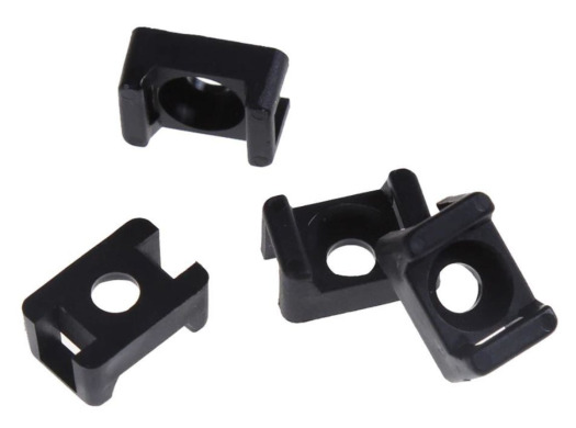 Майданчики для кабельних стяжок з монтажним отвором 15*10*7*3,4 мм (паков - 100шт)