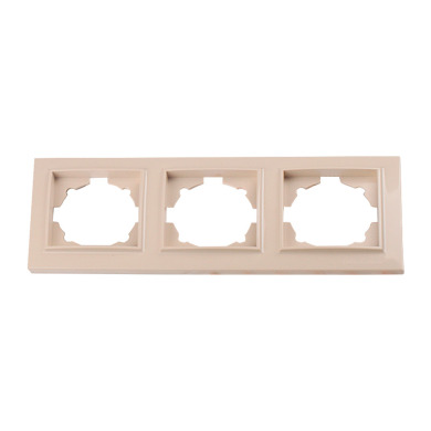 Рамка тройная Enzo Латте