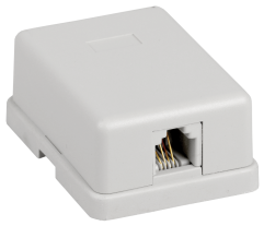 Розетка 1-порт. RJ-12