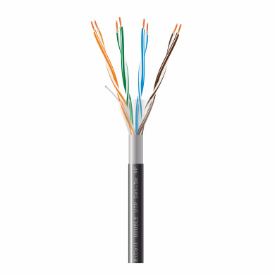 Вита пара BiCoil DOUBLE UTP Cat.5e 4PR CCA 0.51 мм PVC+PE Outdoor 305м