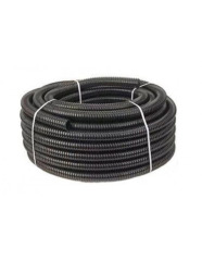 Гофротруба стандарт D 32 мм (25м/шт) (з протяжкою) Черная