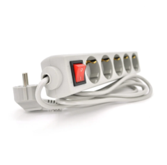 Фильтр-удлинитель сетевой RITAR G530CU 5 розеток, серый 3,0 м,