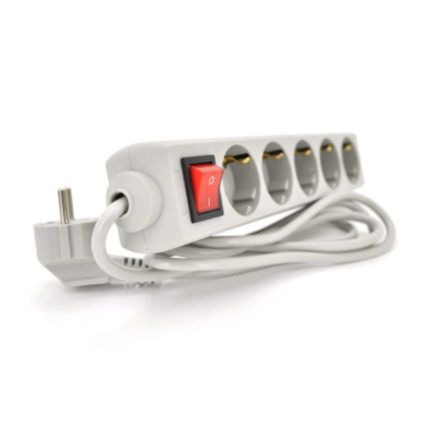 Фільтр-подовжувач мережевий RITAR G530CU 5 розеток,сірий 3,0 м,