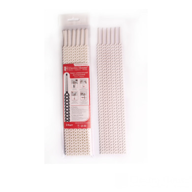 Хомут многоразовый Белый 10х300мм 24шт./п.