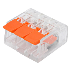 Клема з’єднувальна універсальна прозора 3 отвори