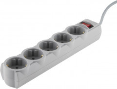 Сетевой фильтр LP-X5, 5 м Grey