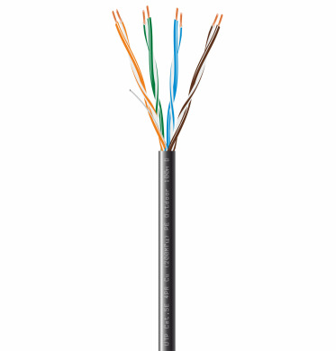 Витая пара UTP Сat.5Е 4PR Cu (200МГц) PE Outdoor 100м Dialan