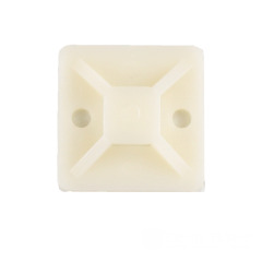 Майданчик для стяжки самокл. 20х20 мм 50 шт/уп. Білий