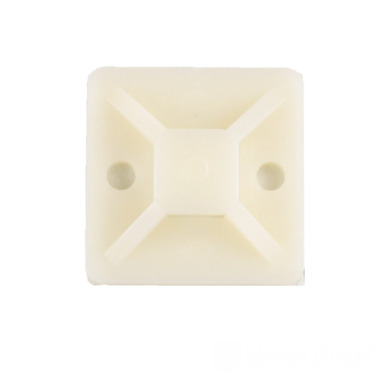 Майданчик для стяжки самокл. 20х20 мм 50 шт/уп. Білий