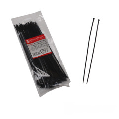 Стяжка кабельна Чорний 4х250 мм 100шт/п.