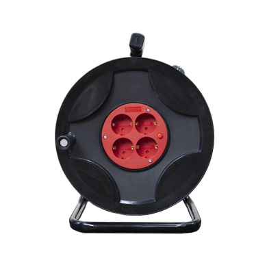 Удлинитель на катушке с заземлением 30 м 4 гнезда