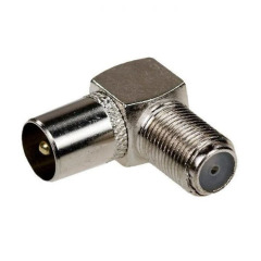 Кутовий штекер телевізійний