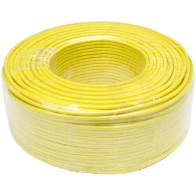 Провід ПВ-3 (1х2,5) жовтий ТМ DIALAN ДСТУ (100м) 