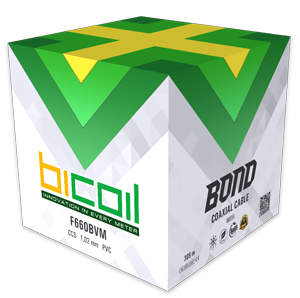 Коаксиальний кабель BiCoil F660BVM BOND CCS 1.02 мм 75 Ом 305м