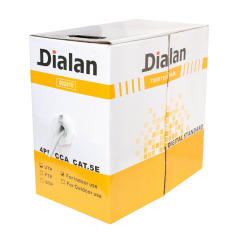Вита пара Dialan UTP Cat.5E 4PR CCA 0.48 мм PVC Indoor 305 м
