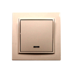 Вимикач з підсвічуванням Enzo Латте