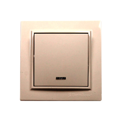 Вимикач з підсвічуванням Enzo Латте