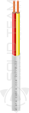 Сигнальний кабель CCA без екрану 2x7/0.22 бухта 100м