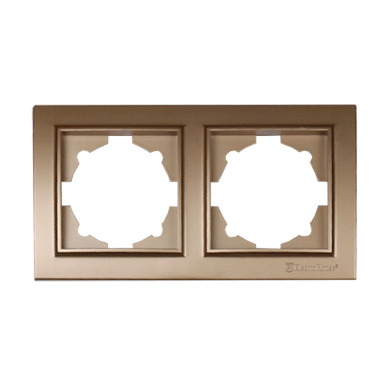 Рамка двойная Enzo Роскошно-золотой