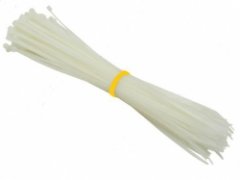 Стяжки нейлонові 4*300 білі 100 шт (APRO)