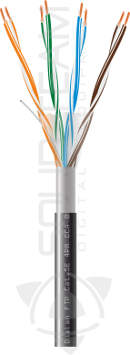 Витая пара Dialan FTP Cat.5E 4PR CCA 0.48 мм PVC Outdoor 305 м