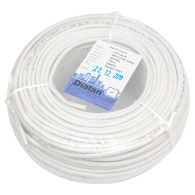 Витая пара UTP Cat.5E 4PR CU (200 МГц) PVC Indoor 100м Dialan	
