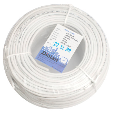Витая пара UTP Cat.5E 4PR CU (200 МГц) PVC Indoor 100м Dialan	