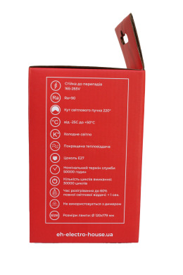 LED лампа Т120 40Вт E27 6500К 3600 Лм 165-265 В