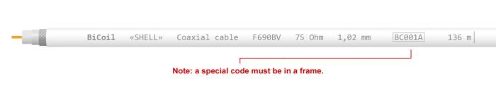 Коаксиальний кабель BiCoil F690BV SHELL CCS 1.02 мм 75 Ом 100м