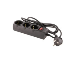 Сетевой фильтр LP-X3, 2 м Black