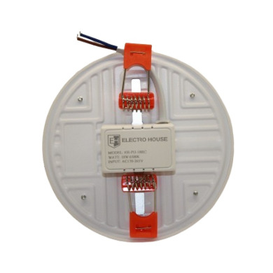 LED панель универсальная круглая Ø120 мм 18Вт, холодный белый 6500К, 1500 Лм