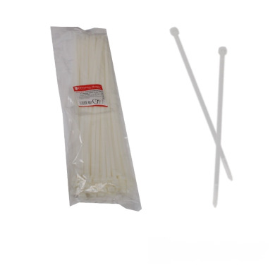 Стяжка кабельна Білий 8х500 мм 100шт/п.