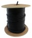 Dialan RG59 Cu 0,8+2x0,50 мм С питанием Чёрный 305 м