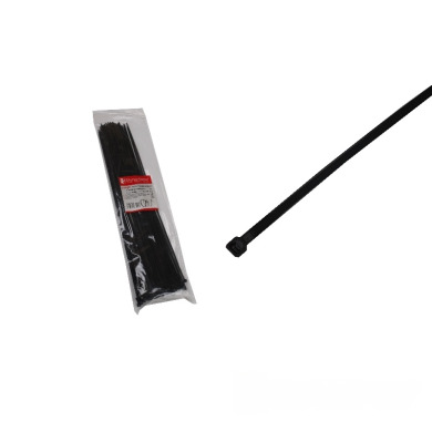 Стяжка кабельна Чорний 4х300 мм 100шт/п.