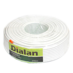 Коаксиальний кабель Dialan F690BV CCS 1.02 мм 75 Ом 100м.