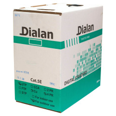 Вита пара UTP Сat.5Е 4PR Cu (350МГц) PE Outdoor 305м Dialan