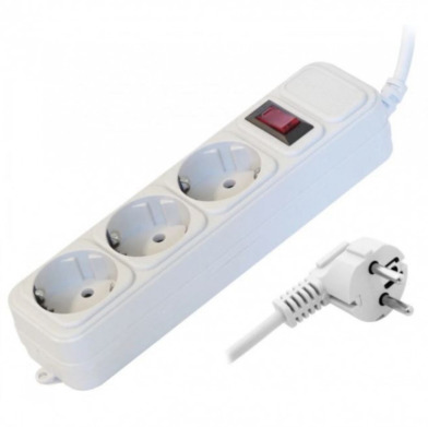 Фильтр-удлинитель сетевой GREELITE SP3 3 розеток, белый 1,8 м,
