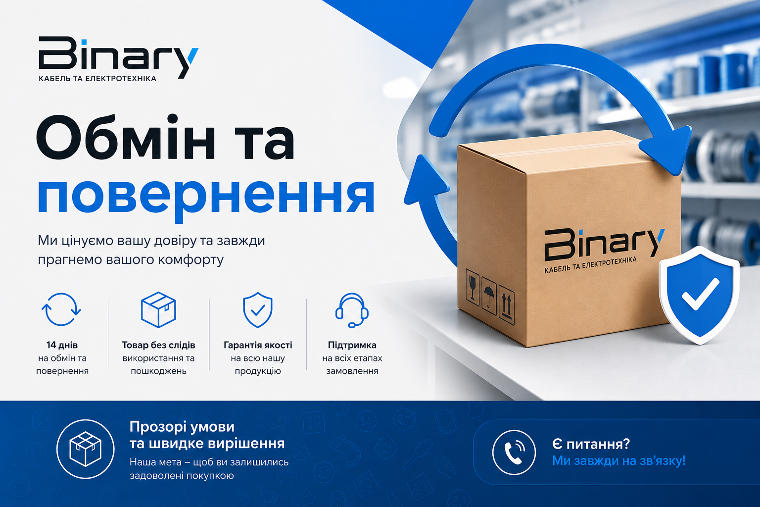 Обмін та повернення