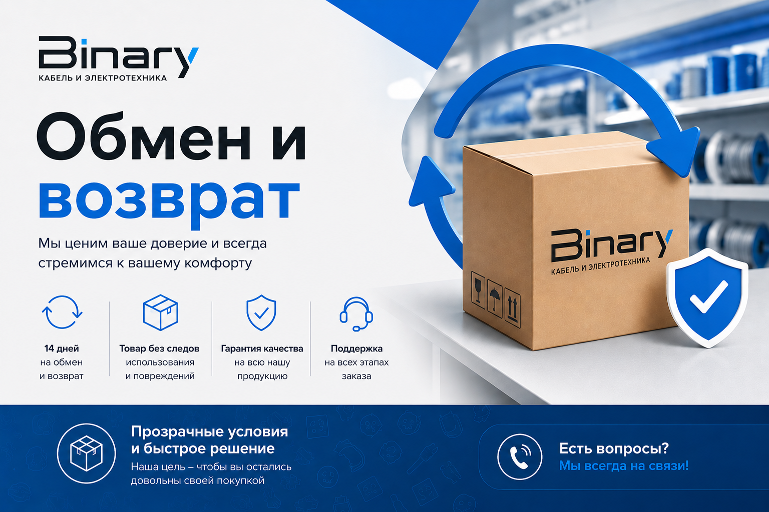 Обмен и возврат
