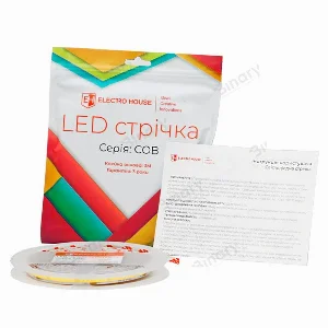 LED лента 9Вт 24В COB 252 диодов 100Лм/Вт нейтральный белый 4000К, серия COB, гарантия 3 года