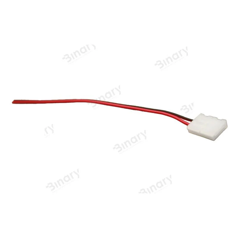 Конектор 8мм затискач-провід 2pin, 15 см