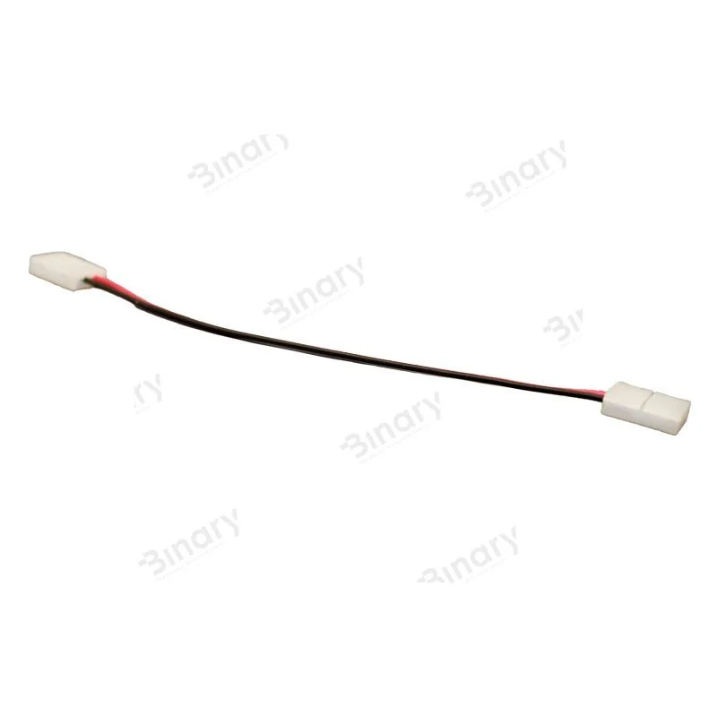 Конектор 8мм 2 затискача-провід 2pin, 15 см