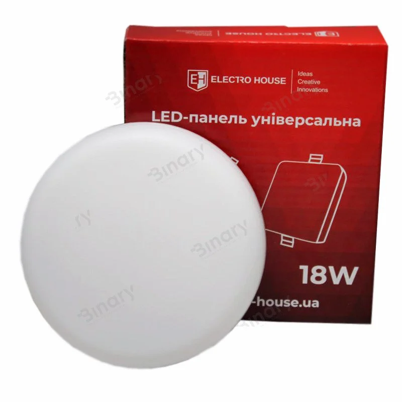 LED панель універсальна Кругла 4000К 18 Вт 1500 Лм