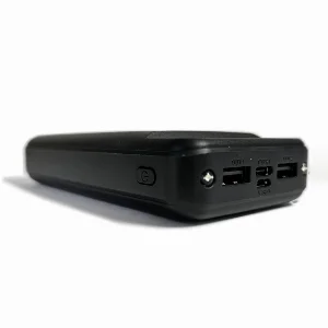 Power Bank 20000 mAh з ліхтариком type-c чорний ElectroHouse EH-P-02-B — фото 1